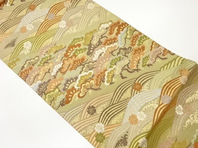 JAPANESE FUKURO OBI / KARA-ORI / WOVEN SAKURA